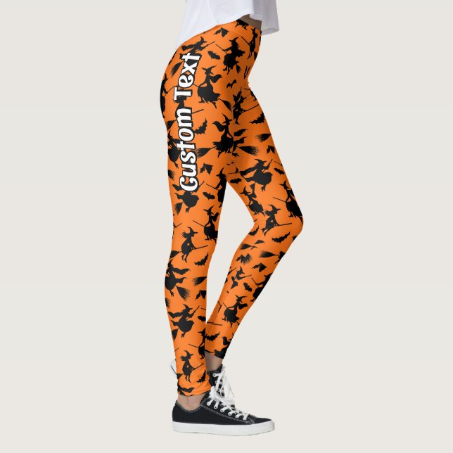 Muster fliegender Hexen Leggings (Rechts)
