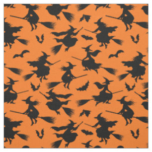 Muster fliegender Hexen Stoff