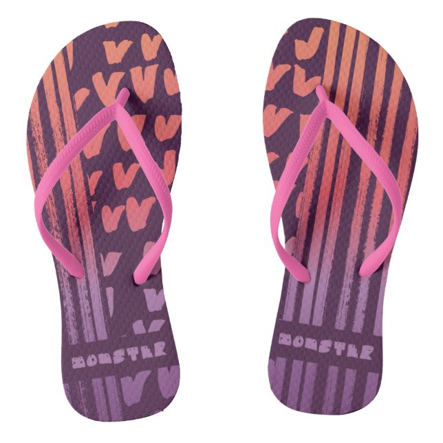 Muster Flip Flops (Fußbett)
