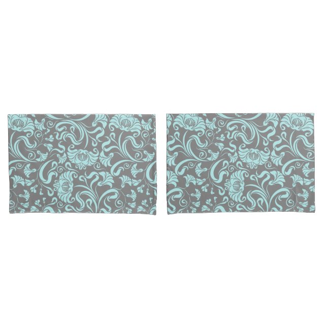 Muster Floral/Damast Kissenbezug (Vorderseite-Set)