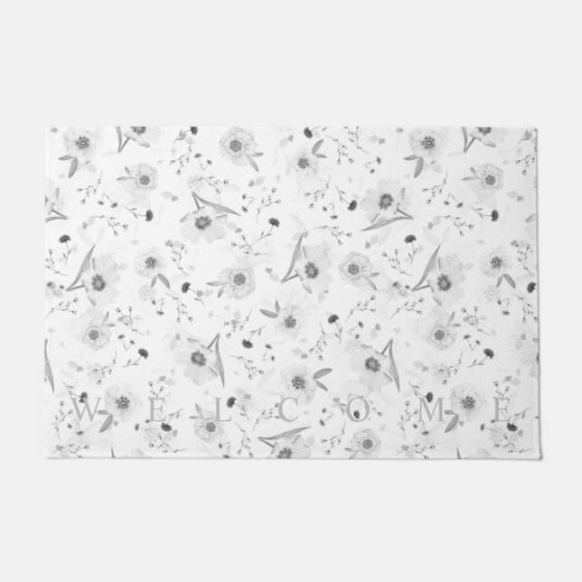 Muster Floral Doormat Fußmatte (Vorderseite)