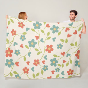 Muster Floral Fleece Blanket