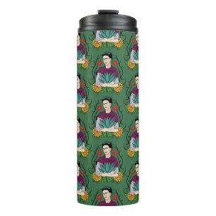 Muster Frida Kahlos   MI Mexiko Lindo Thermosbecher