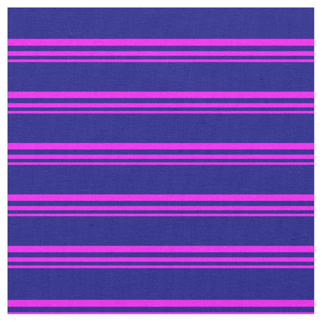 Muster Fuchsia und Blue Stripes Stoff (Nahaufnahme)