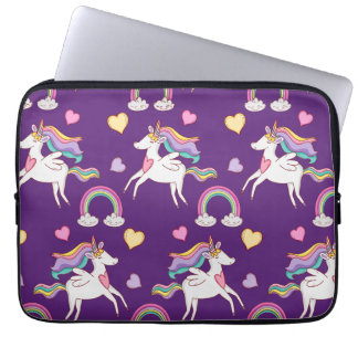 Muster Funny Unicorn Magic Horn Niedlich Laptopschutzhülle