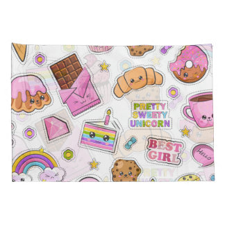 Muster Funny Unicorn Magic Rainbow Niedlich Kissenbezug