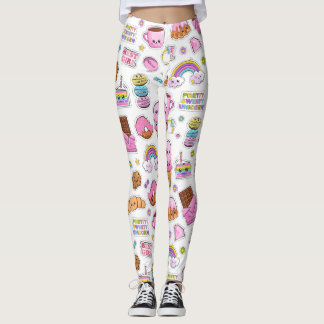 Muster Funny Unicorn Magic Rainbow Niedlich Leggings