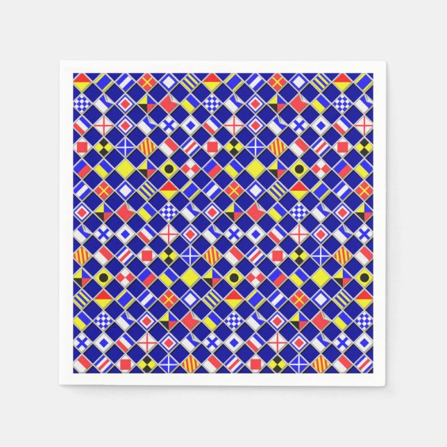 Muster für 3D-Effekt Sichtbare eckige Flag-Fliesen Serviette (Vorderseite)