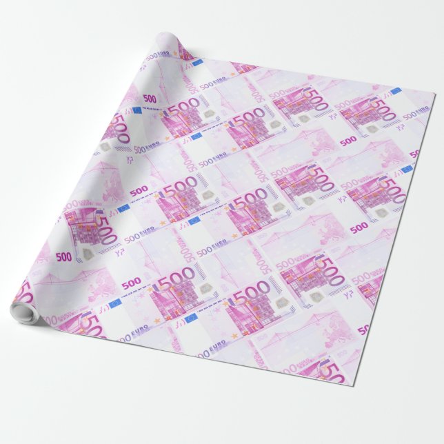 Muster für 500 Euro Geschenkpapier (Ungerollt)