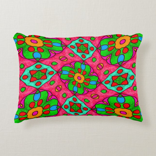 Muster für Abstrakte Blume Dekokissen (Vorderseite)