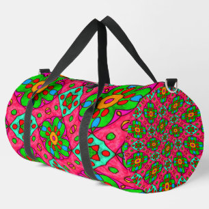 Muster für Abstrakte Blume Duffle Bag
