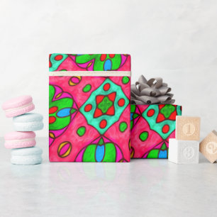 Muster für Abstrakte Blume Geschenkpapier