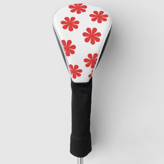 Muster für abstrakte Blume Golf Headcover (Vorderseite)