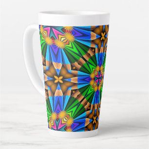 Muster für Abstrakte Blume Milchtasse