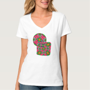Muster für Abstrakte Blume T-Shirt