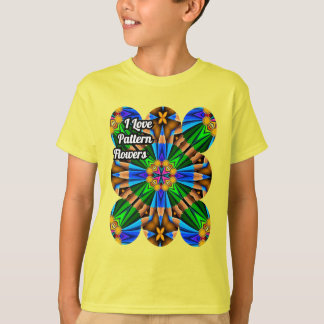 Muster für Abstrakte Blume T-Shirt