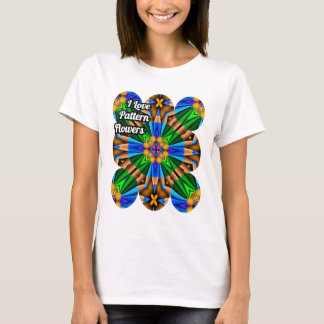 Muster für Abstrakte Blume T-Shirt