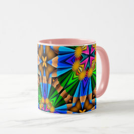 Muster für Abstrakte Blume Tasse