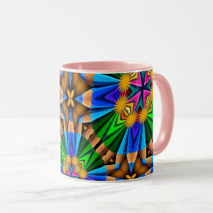 Muster für Abstrakte Blume Tasse