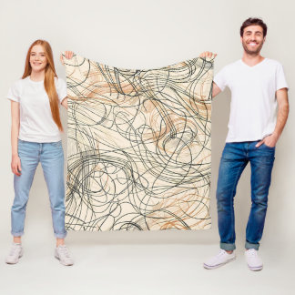 Muster für abstrakte Drehlinien Fleecedecke
