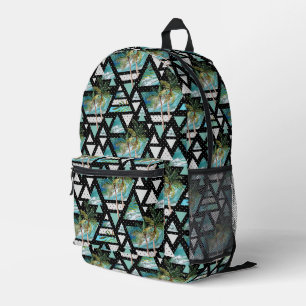 Muster für abstrakte Geometrien Bedruckter Rucksack
