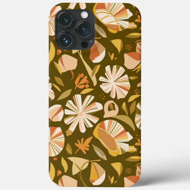 Muster für Abstrakte japanische Frühlingsblumen Case-Mate iPhone Hülle (Rückseite)