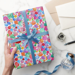 Muster für Abstrakte Wasserfarbenspuren für Girly  Geschenkpapier