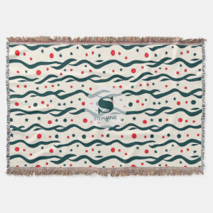 Muster für abstrakte Wavy Lines und geometrische F Decke