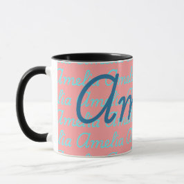 Muster für Amelia-Signature-Namen Tasse