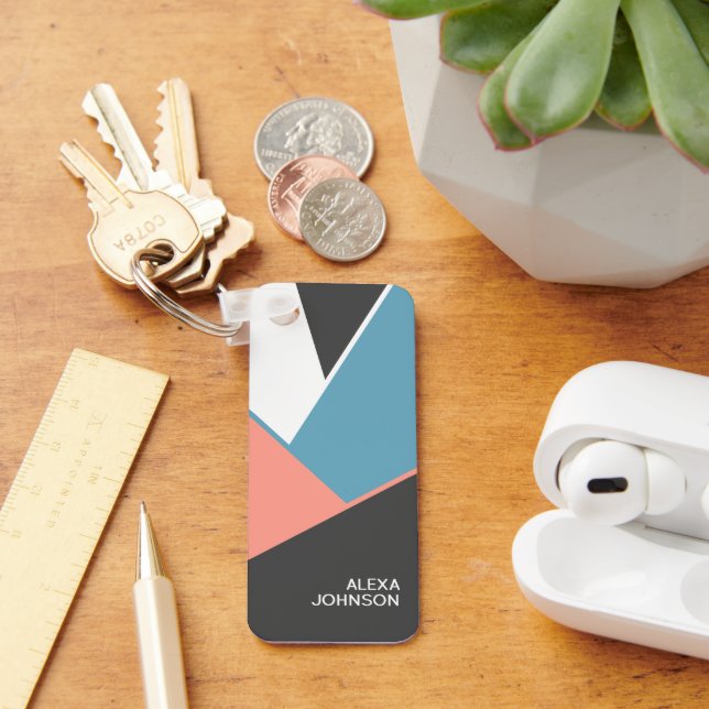 Muster für Angesagte Blockart mit benutzerdefinier Schlüsselanhänger (Schreibtisch)