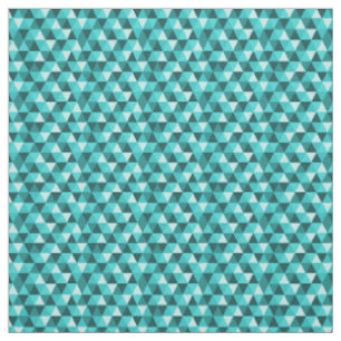 Muster für aquamarine geometrische Dreiecke Stoff