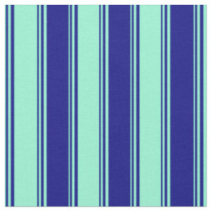 Muster für Aquamarine und Blaue Streifen Stoff