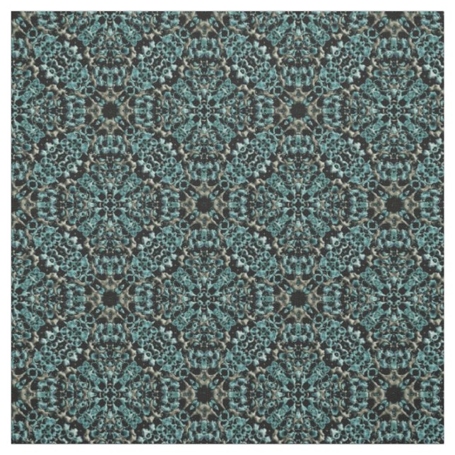 Muster für aquamarine und graue Stricks Stoff (Muster)