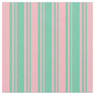 Muster für Aquamarine und hellrosa Linien/Streifen Stoff