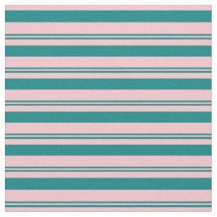 Muster für aquamarine und rosa Linien Stoff