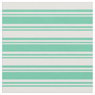 Muster für Aquamarine und weiße Streifen Stoff