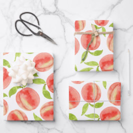 Muster für Aquarellfarben Geschenkpapier Set