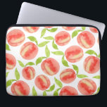 Muster für Aquarellfarben Laptopschutzhülle<br><div class="desc">niedliches Pfirsichmuster</div>