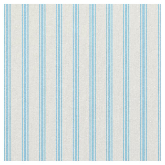 Muster für Beige & Sky Blue Lines Stoff (Nahaufnahme)