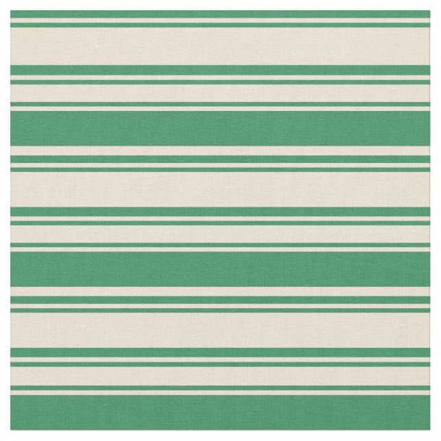 Muster für Beige und Meeresgrün Stoff (Nahaufnahme)