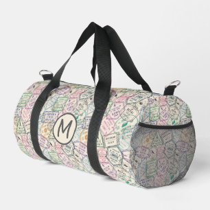 Muster für benutzerdefinierte monogramm-farbige Br Duffle Bag