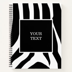 Muster für benutzerdefinierte Zebra-Druckstreifen Notizbuch