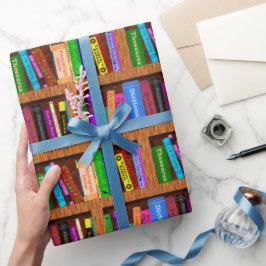 Muster für Bibliotheksbücher für Leser Geschenkpapier