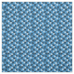 Muster für blaue geometrische Dreiecke Stoff