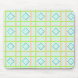 Muster für blaue Quadrate Mousepad