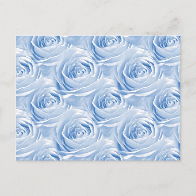 Muster für blaue Rose Postkarte (Vorderseite)