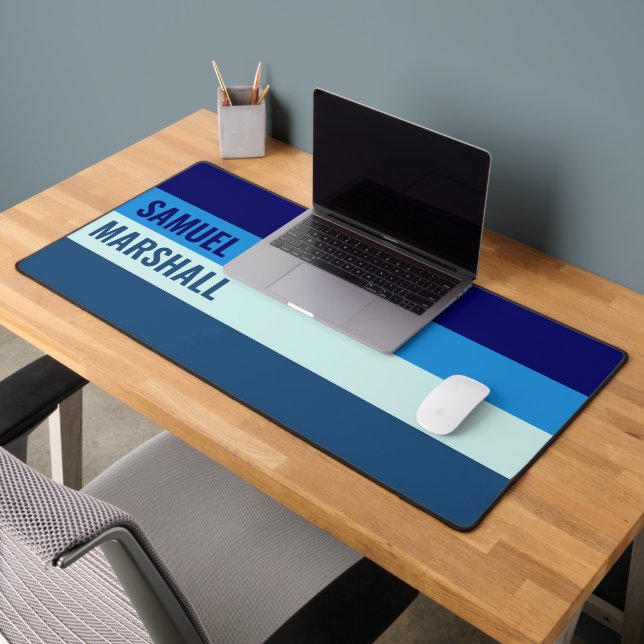Muster für blaue Streifen Schreibtischunterlage (Büro 2)