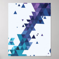 Muster für blaue und Lila geometrische Dreiecke
