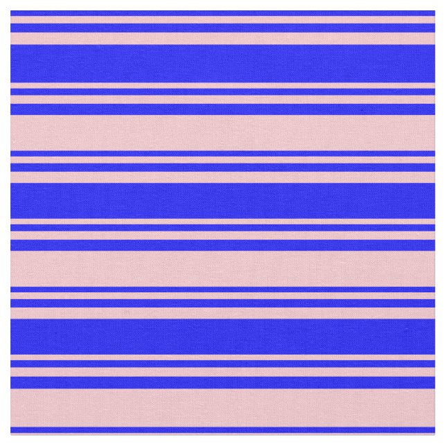 Muster für blaue und rosa Linien Stoff (Nahaufnahme)
