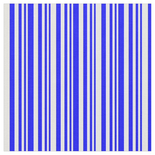 Muster für blaue und weiße Linien Stoff (Nahaufnahme)
